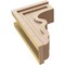 Ekena Millwork 6"W x 12"D x 18"H Classic Highland Rough Cedar Woodgrain TimberThane Corbel, Primed Tan CORUR06X12X18HLDRCPR - alternate 4